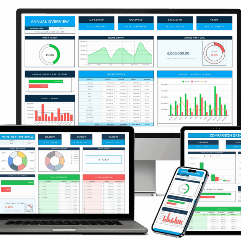 Smart Business Bookkeeping Sheet
